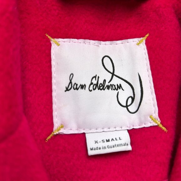 Double breasted fuchsia wool coat - Picture 7 of 7